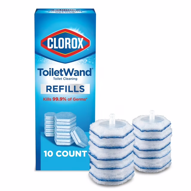 Clorox ToiletWand Disinfecting Brush Refills, Toilet Bowl Cleaner Disposable