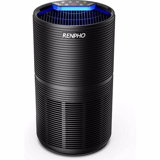 RENPHO Air Purifier for Home Large Room up to 1500 Sq.ft/h, 5-Stage H13 HEPA Filter